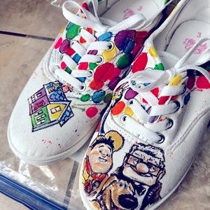Custom made shoes featuring the movie UP… Never been used!!